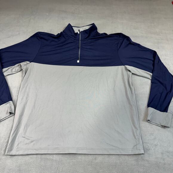 Polo Ralph Lauren GOLF Wicking Microfiber 1/4 Zip Pullover Blue Gray Preppy XL - Picture 4 of 8
